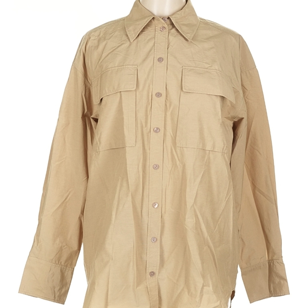 & Other Stories Men's Beige Shirt Jacket